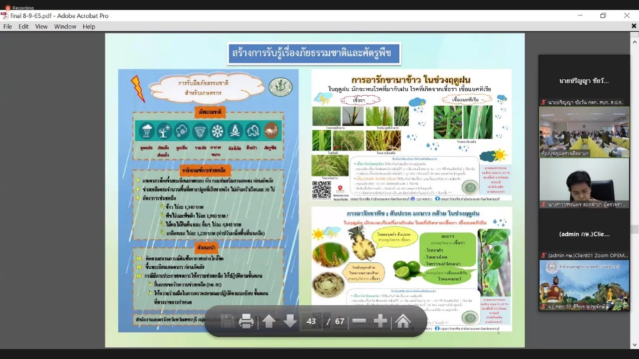 title - ผู้ตรวจราชการกรม ร่วมประชุมติดตามผลการดำเนินงาน/โครงการตามแผนการตรวจราชการและการขับเคลื่อนแบบบูรณาการในระดับพื้นที่ของผู้ตรวจราชการกระทรวงเกษตรและสหกรณ์ ประจำปีงบประมาณ พ.ศ. 2565 รอบที่ 2 เขตตรวจราชการที่ 4 จังหวัดเพชรบุรี ผ่านระบบการประชุมทางไกลออนไลน์ Application Zoom